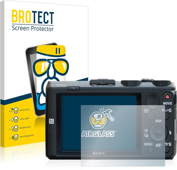 Produktbild BROTECT AirGlass Panzerglasfolie (Displayschutz, Cybershot DSC-HX60)
