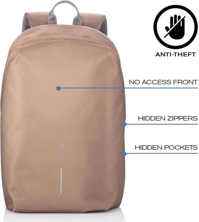 Image du produit XD Design SAC À DOS ANTI-VOL BOBBY SOFT MARRON P/N : P705.796 (16 l)