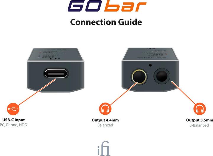 Actual product image iFi Audio GO bar (gain switch, Bass Boost, USB-DAC)