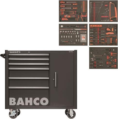 Produktbild Bahco Werkzeugwagen mit 6 Schubladen und Schrank, ausgestattet mit 237 Werkzeugen (1475KXL6CBFF1SD)