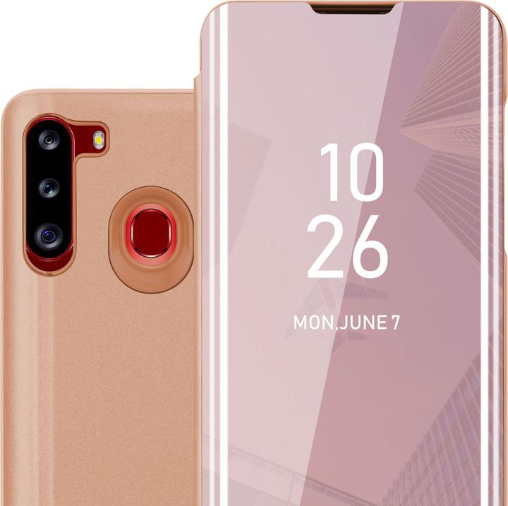 Actual product image Cadorabo Book Smart View Mirror Cover (Samsung Galaxy A21)