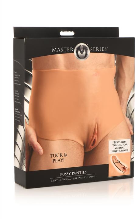 Actual product image Master Series Pussy Panties - Silicone Vagina and Ass Panties - S