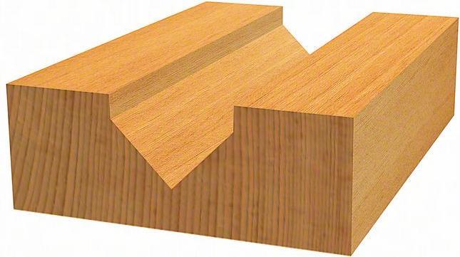 Immagine prodotto Bosch Professional Zubehör Fresa a V, 6 mm, D1 6,35 mm, L 9,2 mm, G 48 mm, 90°