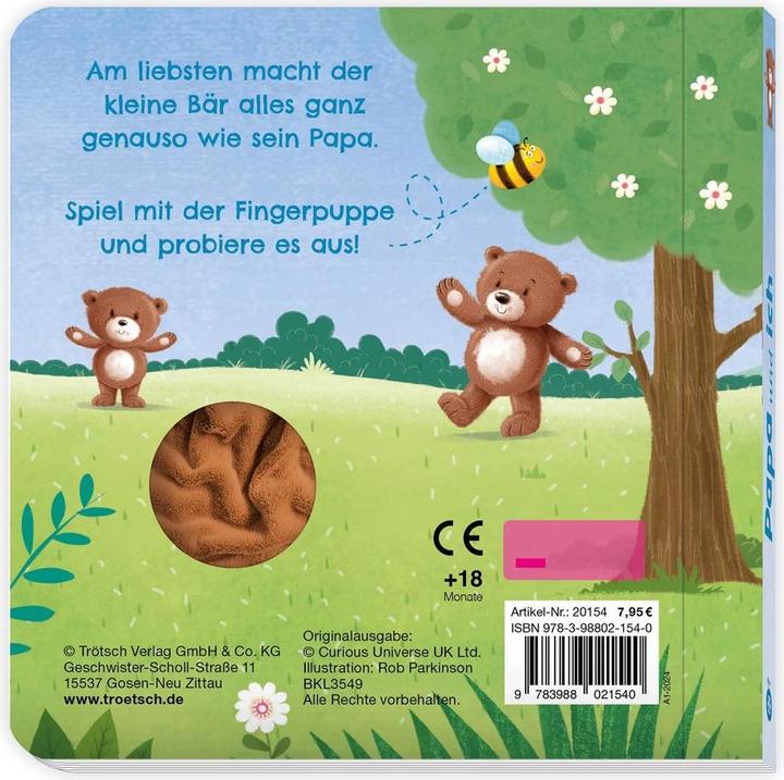 Immagine prodotto Libro di marionette a dita Io e papà
