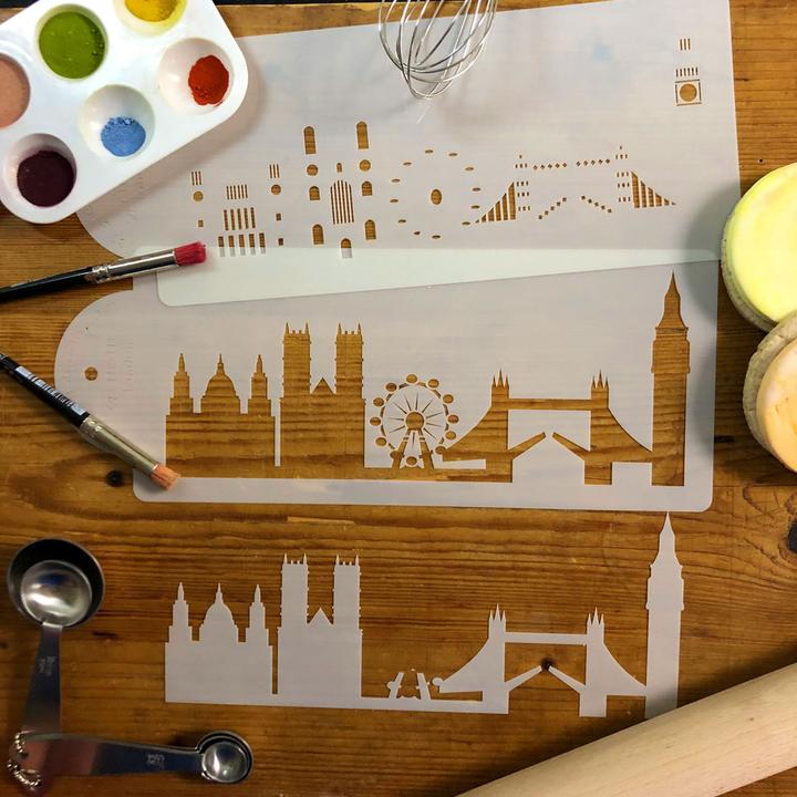 Actual product image Designer Stencils London City Skyline Stencil