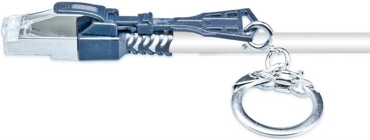 Actual product image Wirewin Patch cord Securelock Cat.6A, 30cm Grey (S/FTP, CAT6a, 0.30 m)
