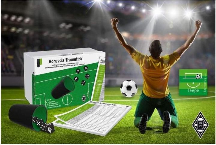 Actual product image ASS Altenburg 22182481 - Borussia Mönchengladbach dream goal, dice game, from 6 years (DE edition) (German)