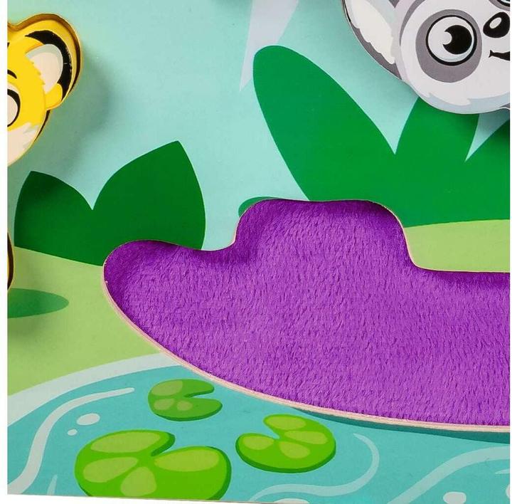 Produktbild Ravensburger Magnetisches Holz-Fühl-Puzzle: Dschungel (6 Teile)
