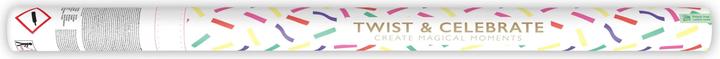 Actual product image Partydeco Confetti Cannon - 80cm - Paper Strips - Colourful