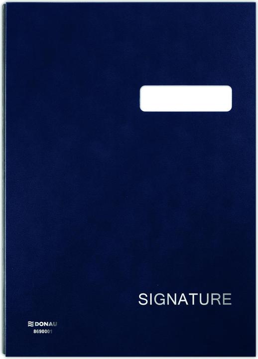 Produktbild Donau SIGNATURFALTUNG, KARTON/PP, A4, 450 g/m², 20 Fächer, Marineblau 8690001-18 (A4, 1 x)