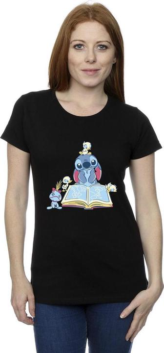 Immagine prodotto Disney Lilo & Stitch Reading A Book Maglietta Donna (L)