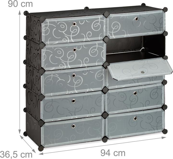 Image du produit Relaxdays Stan (94 x 36,5 x 90 cm)