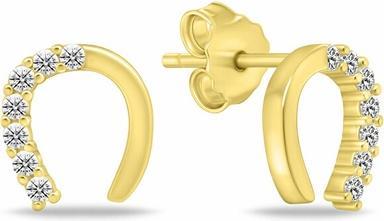 Image du produit Brilio Silver - Boucles d'oreilles en argent Horseshoe avec zircons EA1061W