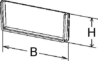 Produktbild Niedax NIE KKKE80.400 GFK-Enddeckel 80x400mm Polyester glasfaserverstÃ¤rkt