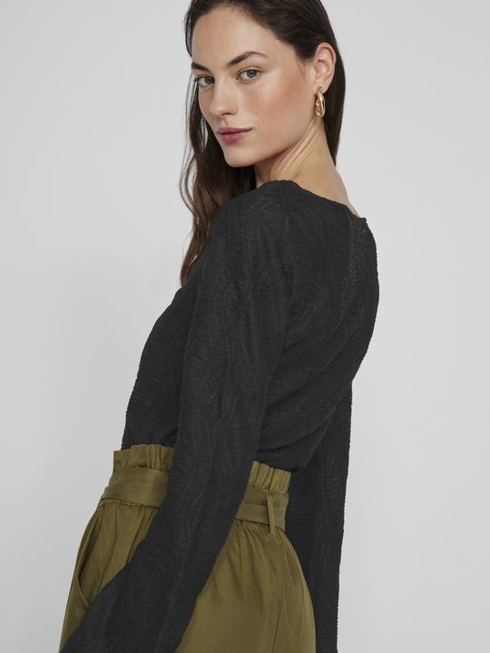 Actual product image Vila Boat-neck top with long sleeves (XS)