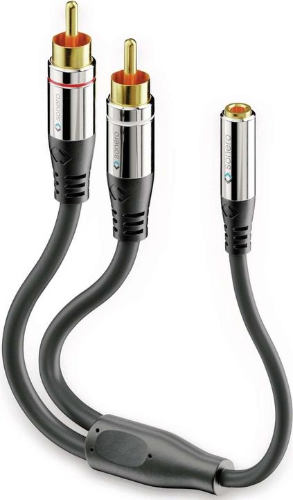 Produktbild Sonero 2 x Cinch – 3.5 mm Klinke (0.25 m, Cinch, 3.5mm Klinke (AUX))