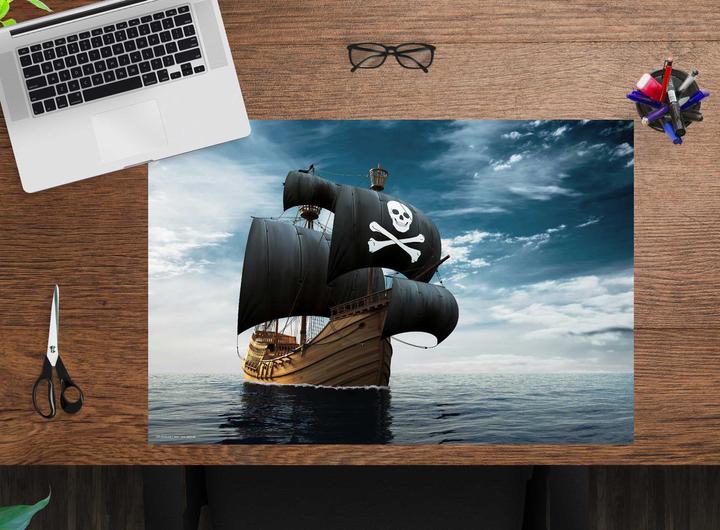 Produktbild CoverYourDesk Schreibtischunterlage Piratenschiff