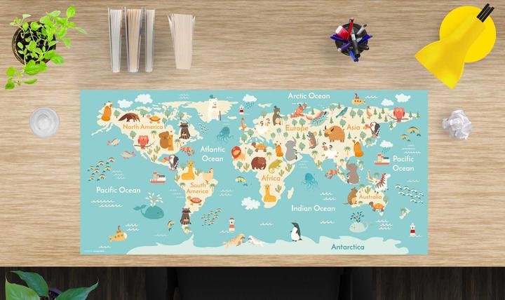 Produktbild CoverYourDesk Schreibtischunterlage Weltkarte