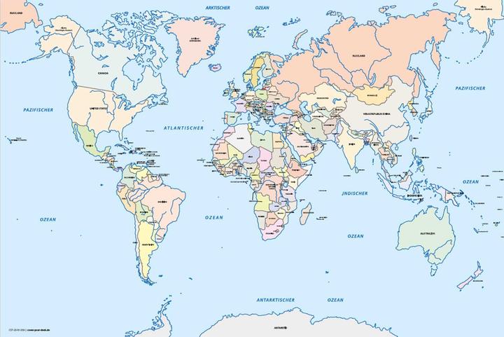 Actual product image CoverYourDesk World map children