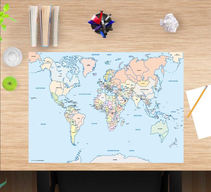 Actual product image CoverYourDesk World map children