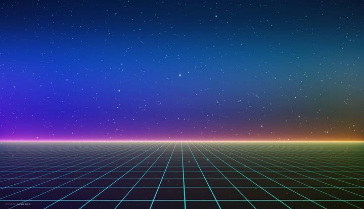 Produktbild CoverYourDesk Schreibtischunterlage Retro Synthwave