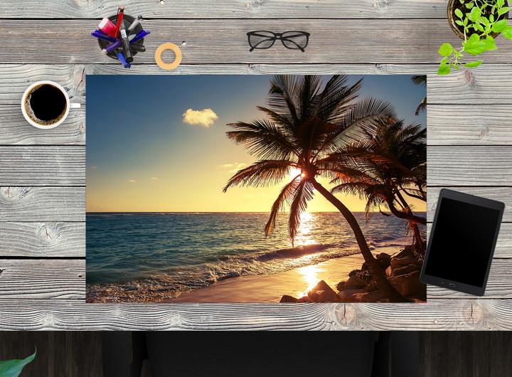 Actual product image CoverYourDesk Palm trees on the beach (40 x 60 cm)