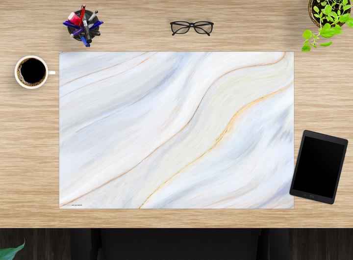 Actual product image CoverYourDesk Cream marble (40 x 60 cm)