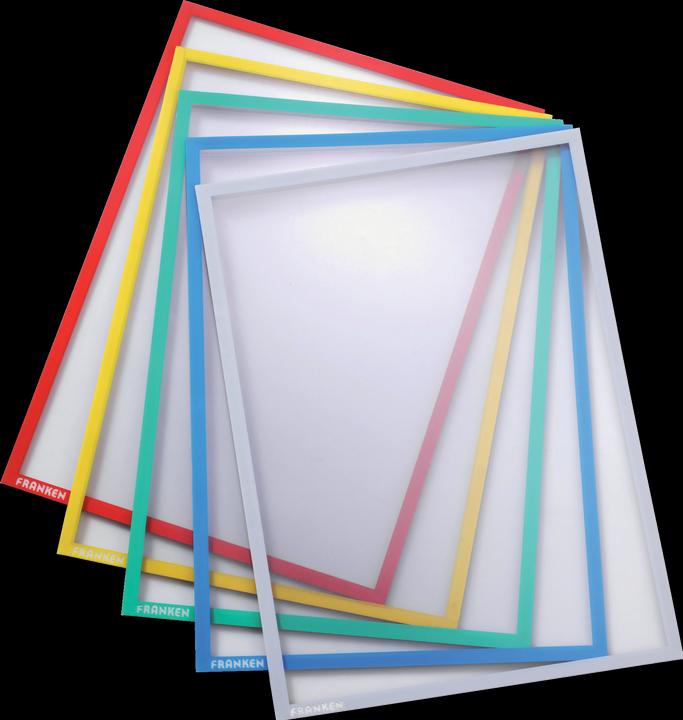 Immagine prodotto Franken Tasca magnetica / portadocumenti, DIN A4, blu, in pellicola rigida, opaca, a prova di documento (A4)