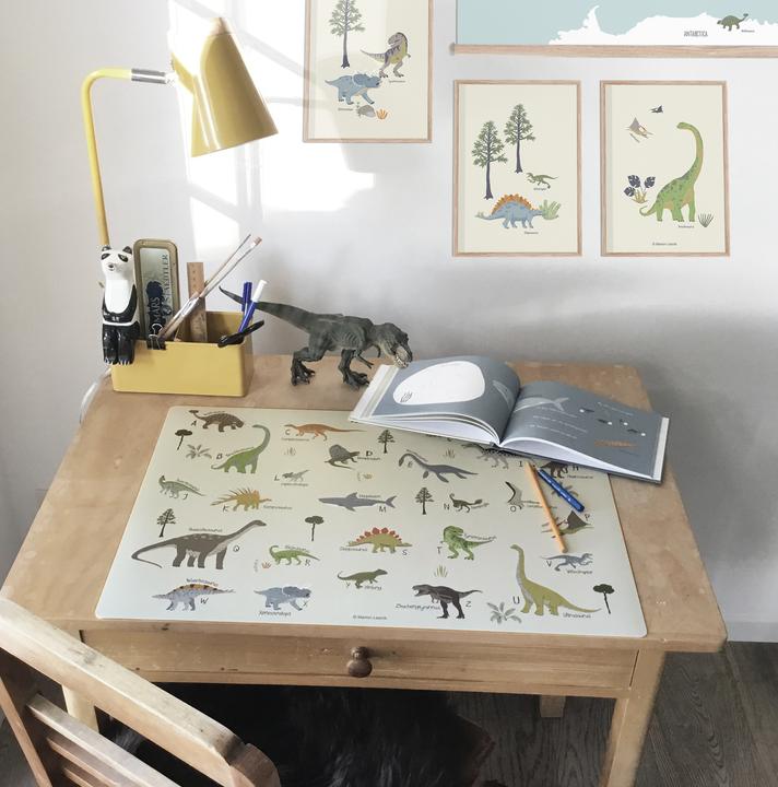 Produktbild CoverYourDesk Schreibtischunterlage Dinosaurier Weltkarte