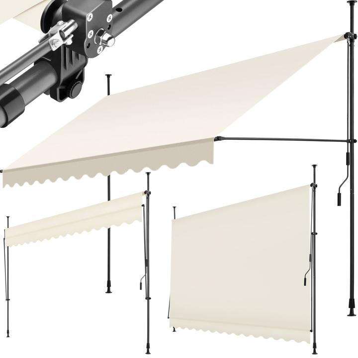 Immagine prodotto tectake Tenda a morsetto con manovella, altezza regolabile (3.50 m)