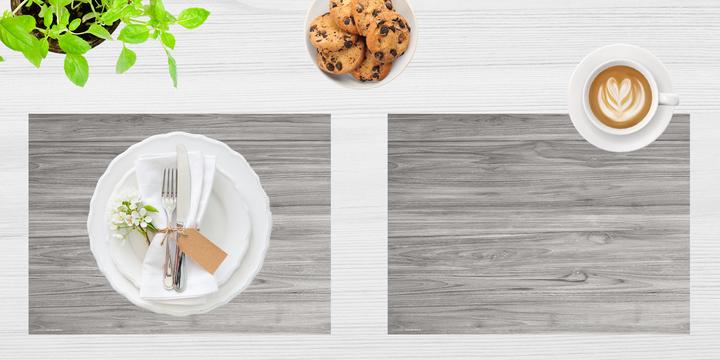 Actual product image CoverYourDesk Grey wood grain