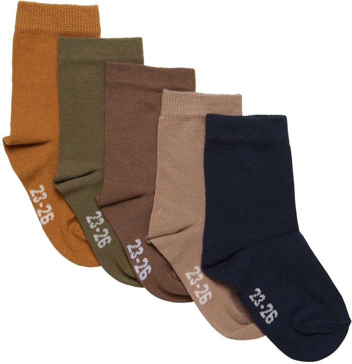 Minymo Socken Uni 5er Set Dried Herbs Gr. 31-34 (5er Pack, 31 - 34)