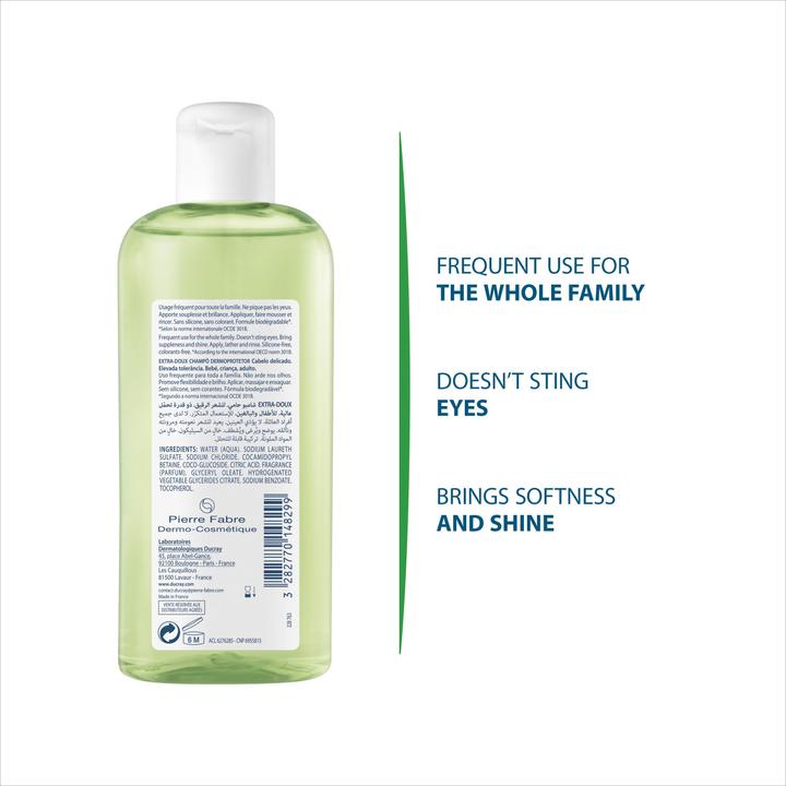Produktbild Ducray Extra Doux (200 ml, Flüssiges Shampoo)