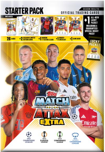 Topps Match Attax Champions League EX 2025 Starter Pack (English, Booster Pack)
