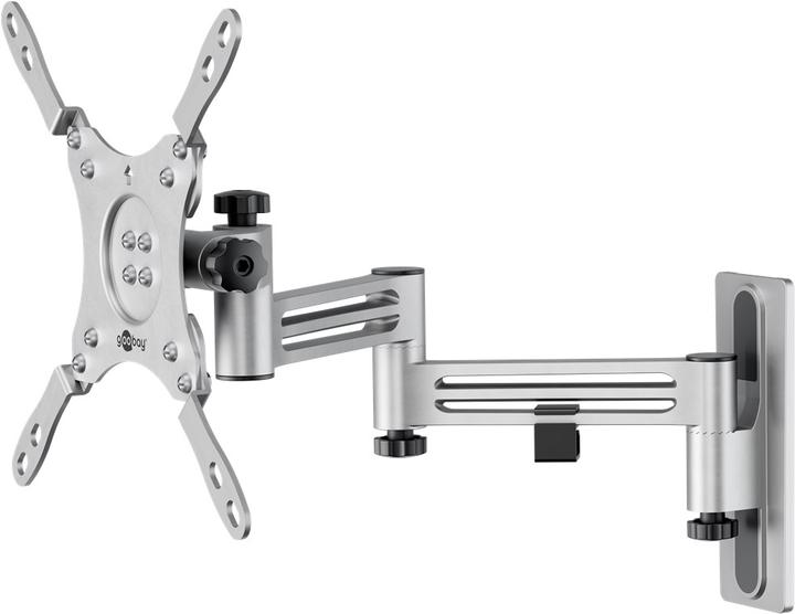 Immagine prodotto Goobay Supporto da parete per TV Caravan FULLMOTION M, argento (Muro, 43", 15 kg)