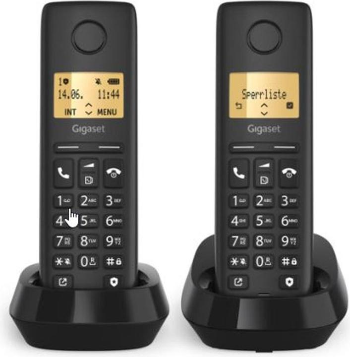 Image du produit Gigaset Pure 100 Duo DECT Clip Eco sw