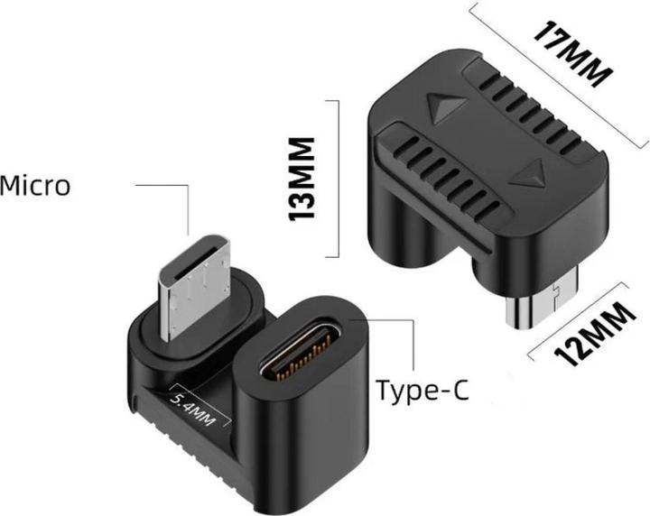 Actual product image PowerGuard Micro USB - USB C adapter (USB 3.0)