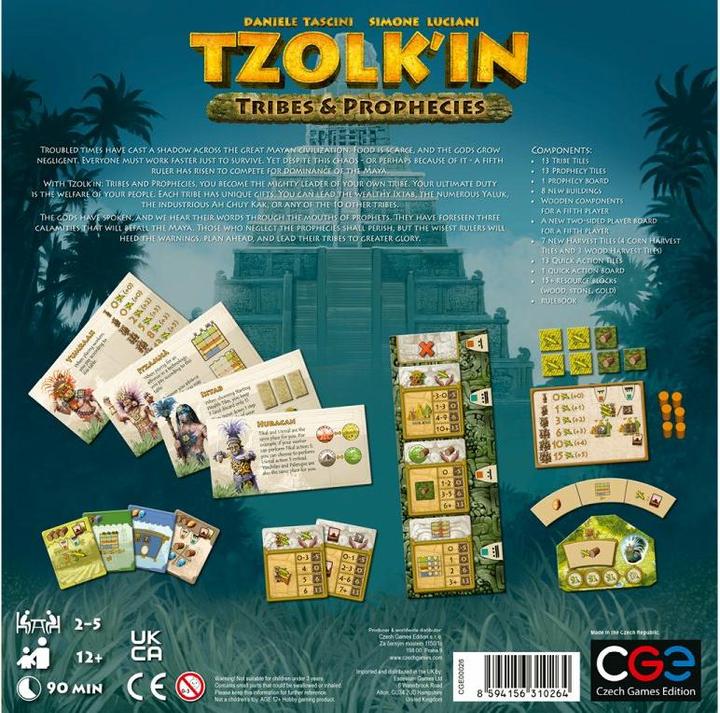 Produktbild Czech games edition CZ111 - Stämme und Prophezeiungen - Brettspiel, für 2-6 Spieler, ab 13 Jahren (DE-Erweiterung) (Deutsch)
