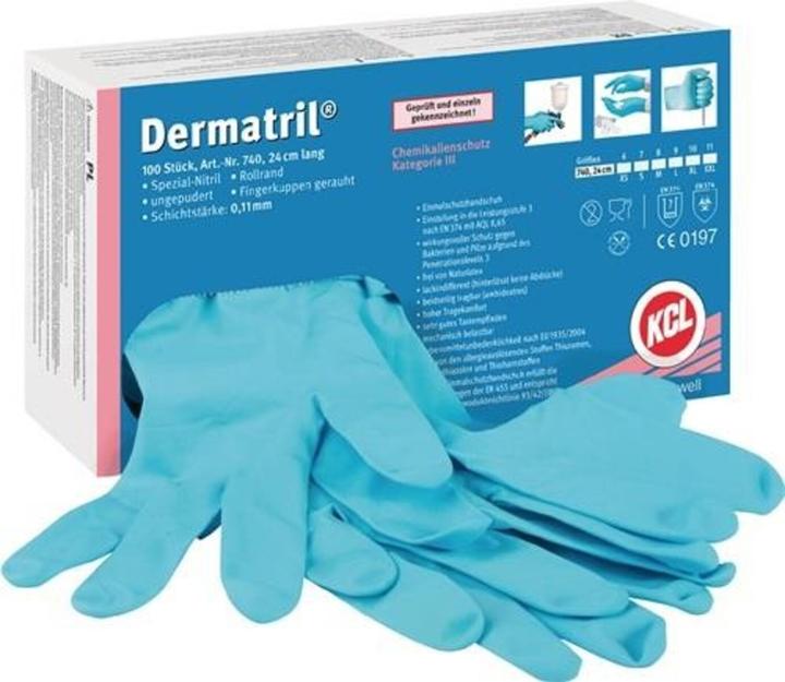 Produktbild KCL Einweg-Nitril-Handschuhe Dermatril 740 (7)