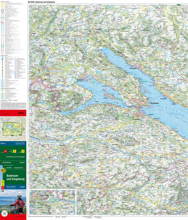 Image du produit Lac de Constance et environs, carte cycliste 1:100.0