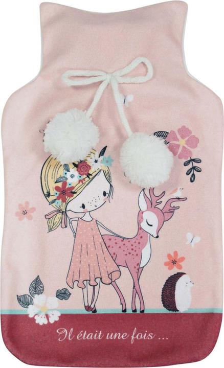 Douceur D'intérieur WÃ¤rmflasche, mit buntem Bambi-Bezug