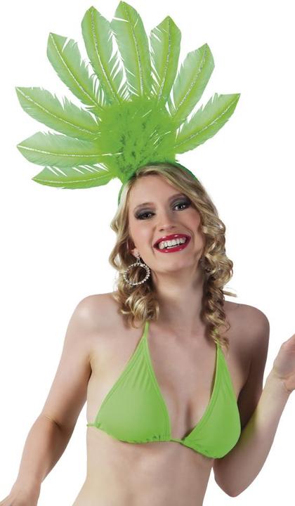 Actual product image Boland Samba feather headdress neon coloured: Tiara (hairless)
