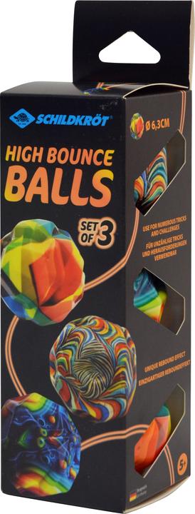 Produktbild Schildkröt High Bounce Balls, 3er Set Durchmesser: 63 mm, aus High Density Foam, verschiedene