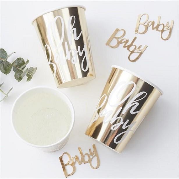 Actual product image Ginger Ray Golden Mug "Oh Baby