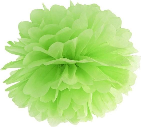 Image du produit Partydeco Pompon en papier de soie vert citron