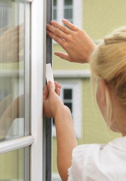 Actual product image tesa Insect screen COMFORT for windows, with Velcro tape, self-adhesive, without drilling (100 x 100 cm)