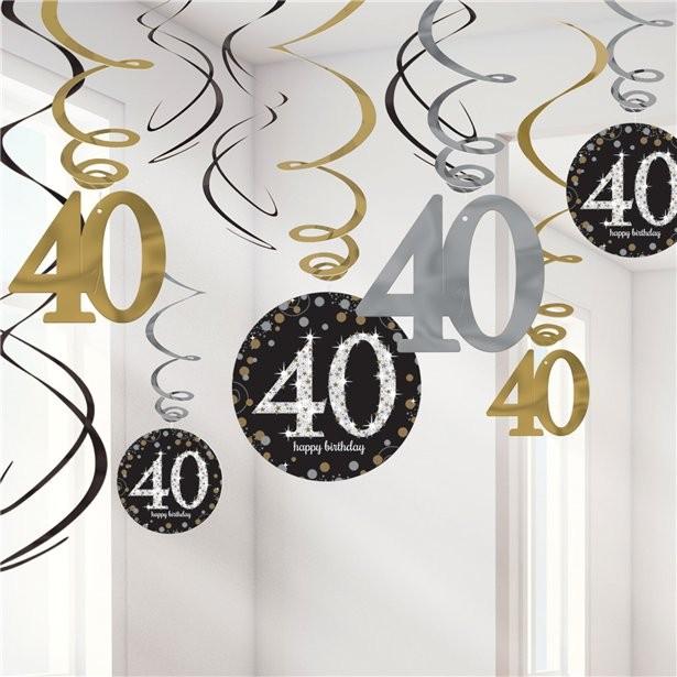 Image du produit Amscan Décorations 40 ans "Joyeux anniversaire