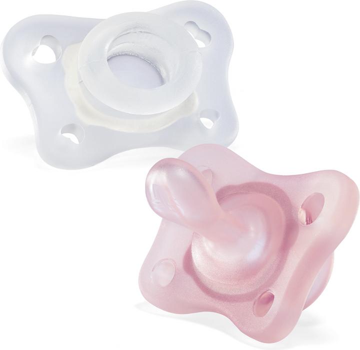 Produktbild Chicco Physiologischer Beruhigungssauger PHYSIO FORMA SOFT mini Silikon GIRL 0-2m (2 x, bis 2 Jahre)