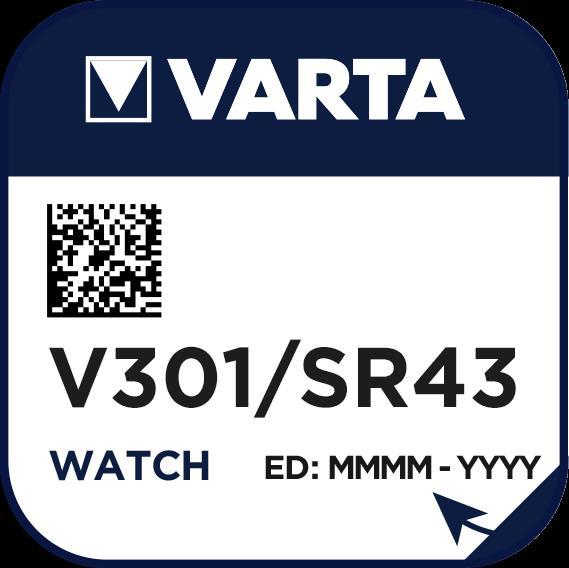 Immagine prodotto Varta Batteria dell'orologio (1 pz., SR43, 82 mAh)