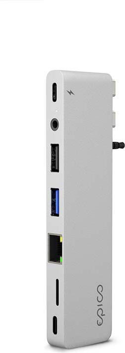 Image du produit Epico PRO HUB III (compatible Magsafe) - argent (8 Ports)